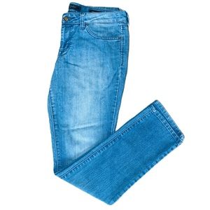 Jessica Simpson Jeans Womens 30 Blue Forever Skinny Denim Back Flap Pants